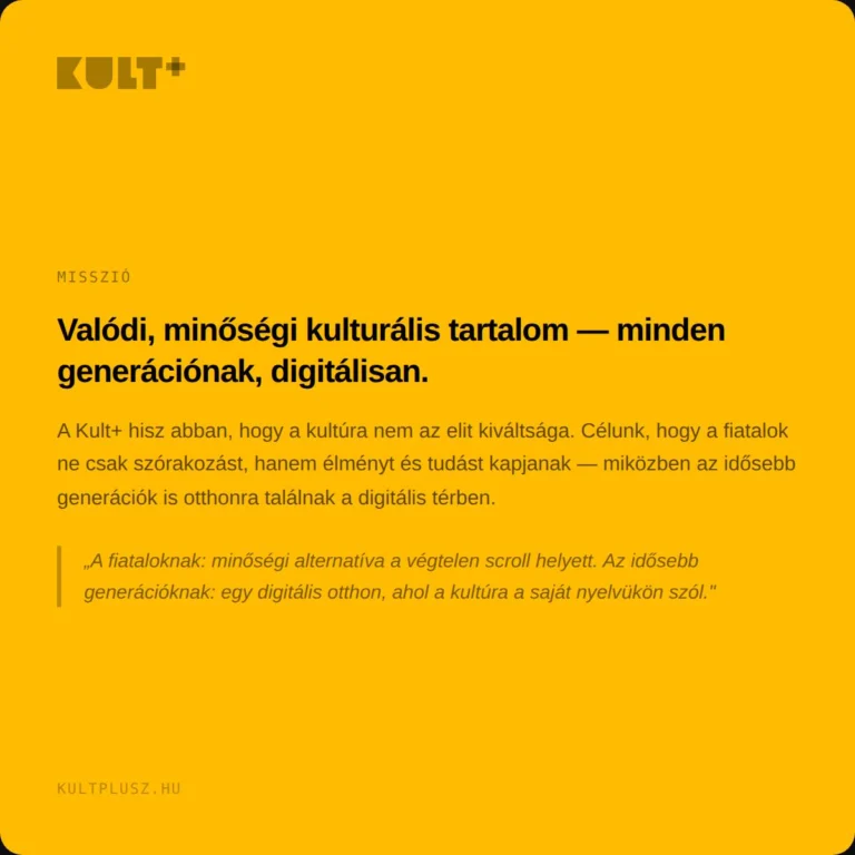 Instagram post from kultplusz.hu. This post is in position 1.